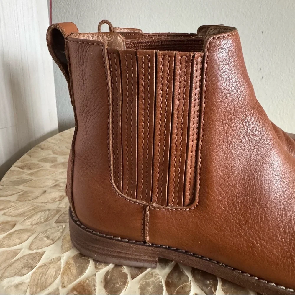 Madewell Tan Ainsley Chelsea Leather Ankle Boots size 6M - Picture 6 of 12